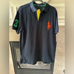 Polo Ralph Lauren Men Custom Fit Polo Nvy Y2K W/Chief Keef Vibes-XL